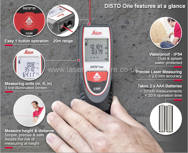 Laser Measure - Leica DISTO One - Laser Distance Measurers