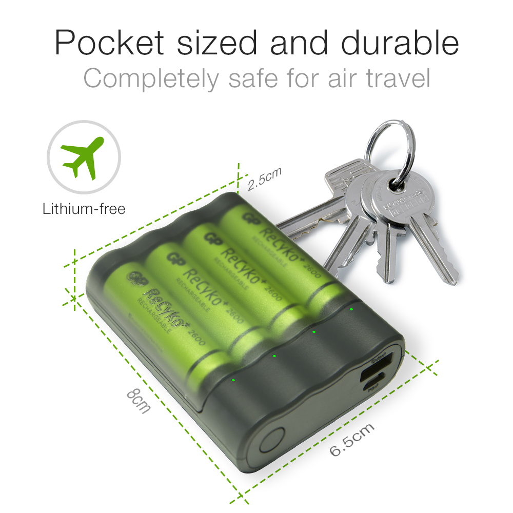 GP Charge AnyWay - pocket sized & durable