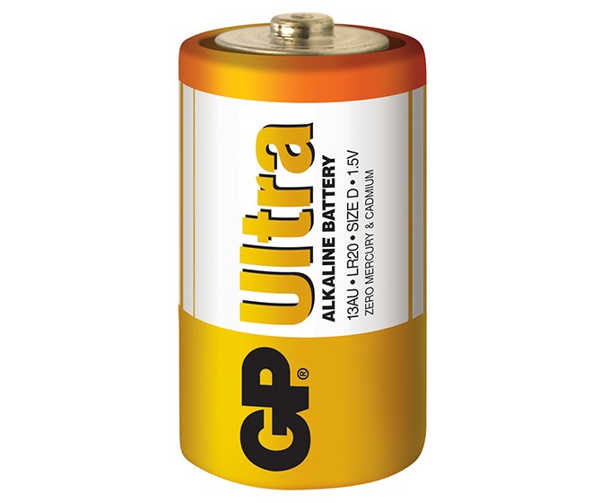 GP Ultra Alkaline Battery - LR20 D
