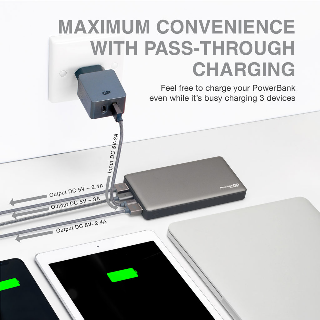 GP M Series - Convenient pass-through charging