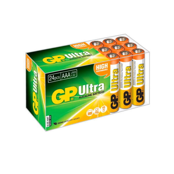 GP Ultra Alkaline Batteries - 24 Pack AAA