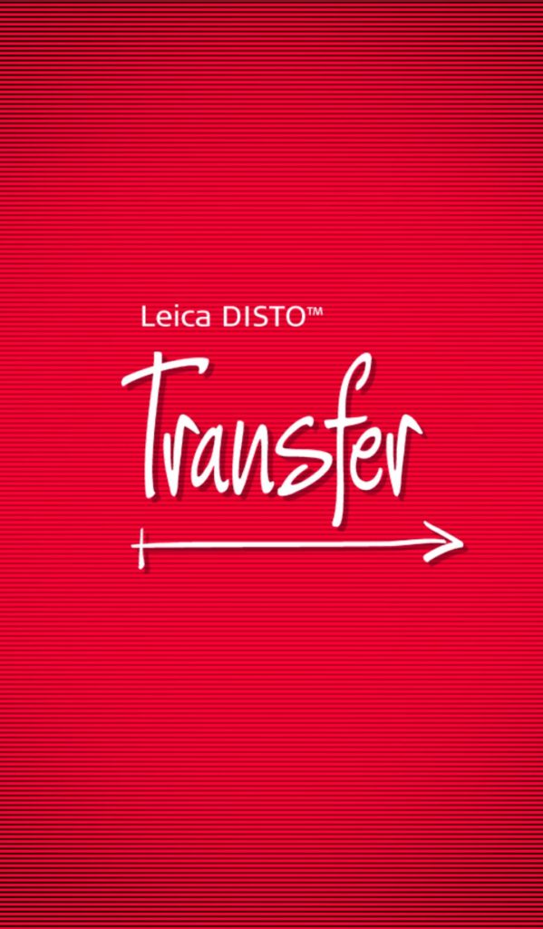 DISTO Transfer - screen 1