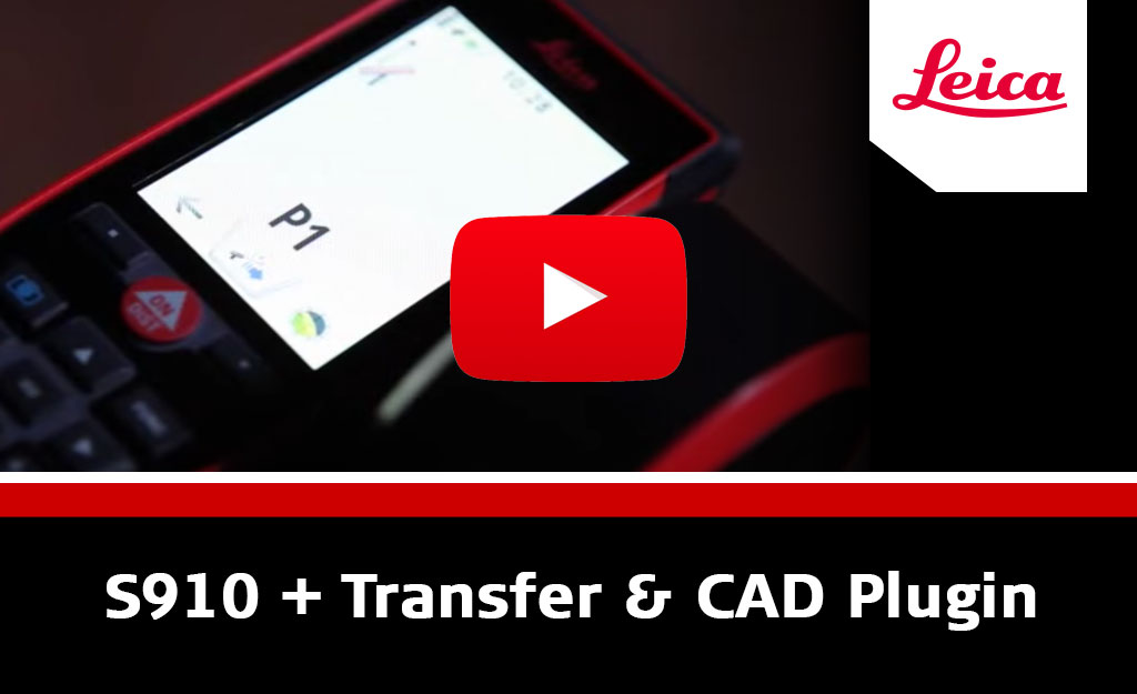 How. to use the DISTO S910 with Transfer and CAD